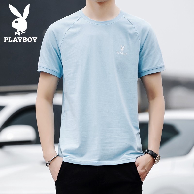 Playboy เสื้อยืดแขนสั้น แฟชั่นฤดูร้อน สำหรับผู้ชาย 2020 #8