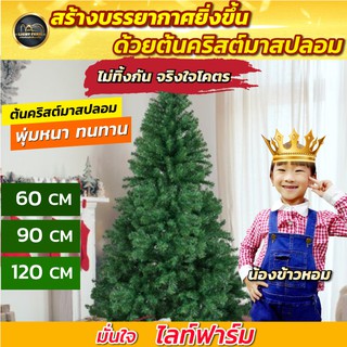 แถมฟรี ไฟหยดน้ำ 20 หัว แสงสีรวม ✨✨ ต้นคริสต์มาสราคาถูก ต้นคริสมาส สูง 60 cm. / 90 cm. / 120 cm. จาก ไลท์ฟาร์ม...