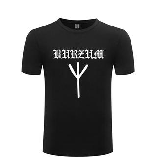 [S-5XL] เสื้อยืดลําลอง ผ้าฝ้าย แขนสั้น คอกลม พิมพ์ลาย Burzum Rune Rock Music สําหรับผู้ชาย