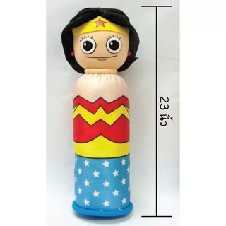 หมอนข้างวันเดอร์วูแมน Wonder Woman ขนาด 23 นิ้ว(สีแดงแตงโม)