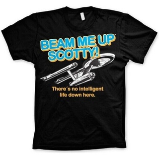 เสื้อผ้าผชเสื้อยืด พิมพ์ลาย Star Trek Beam Me Up ScottyS-5XL