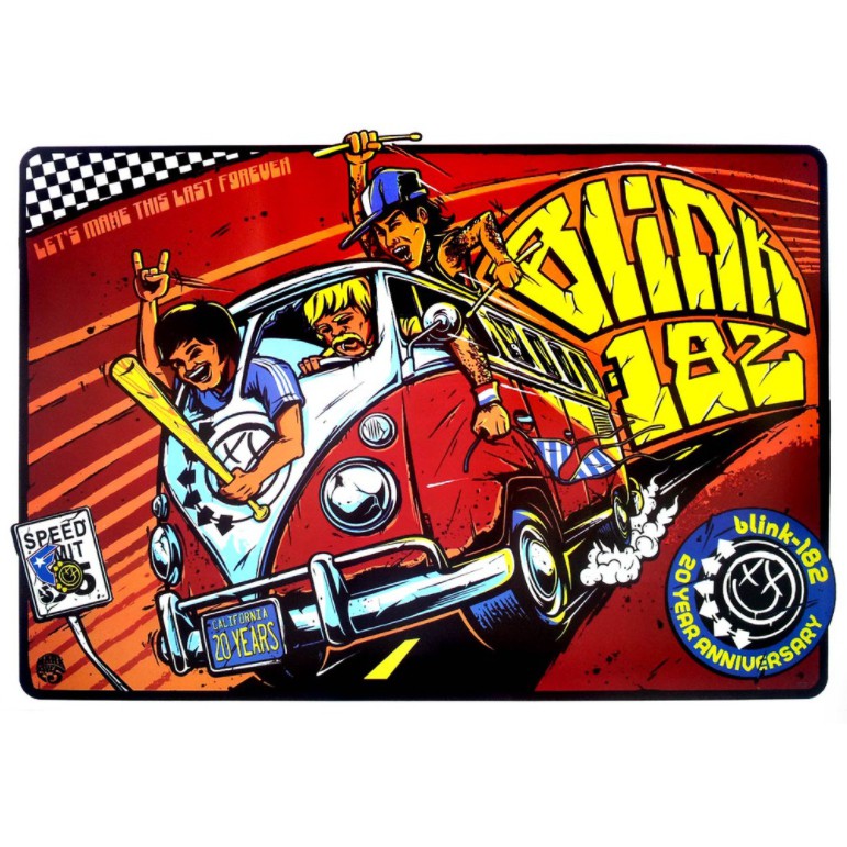 โปสเตอร์ Blink-182 โปสเตอร์วงดนตรี บลิงก์-182 ภาพวงดนตรี โปสเตอร์ติดผนัง โปสเตอร์สวยๆ poster ส่งEMSด