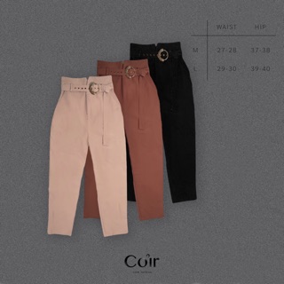 Belly pants - cream brown black color