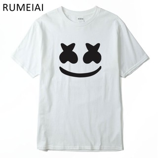 เสื้อยืดแขนสั้นพิมพ์ลาย MARSHMELLO สำหรับผู้ชาย