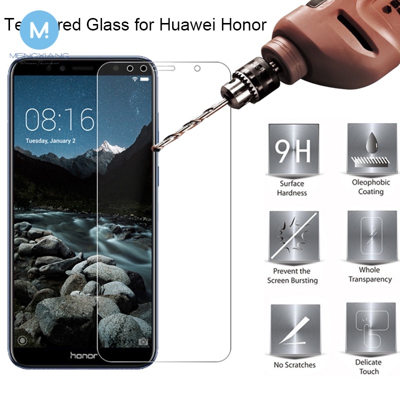 ฟิล์มกระจกนิรภัยกันรอยหน้าจอ สําหรับ Huawei Y7 Y5 Y6 Prime 2018 Nova 2 Lite 7A Pro 7S 7C