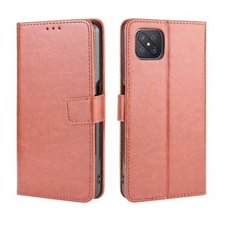 เคสสำ OPPO Reno4 Z 5G Case PU Leather Flip Phone Case OPPO Reno 4Z 5G เคสโทรศัพท์มือถือ พลิกซองโทรศัพท์