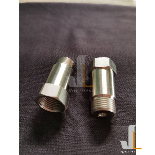 [jlไอเสีย] O2 sensor M18 1.5 อะแดปเตอร์แก้ไขเครื่องยนต์เตือนข้อผิดพลาดตัวเร่งปฏิกิริยาแสง padam lamp