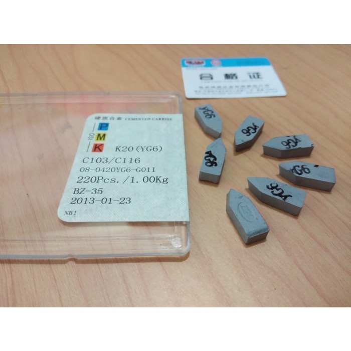 MATA CHY Gem - WIDIA CEMENTED CARBIDE TIP YG-6 C116 ขายปลีก