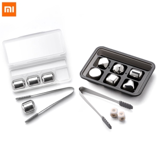 Xiaomi Circle Joy Ice Cube Stainless Steel Cooler Stone Washable Long-term Use Ice Maker for Whiskey Wine Corks Fuit Juice