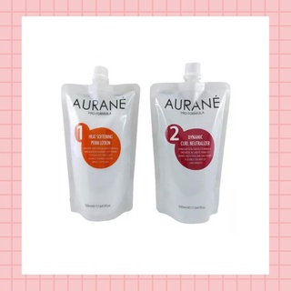 💈นาบิวตี้💈 AURANE HEAT SOFTENING PERM LOTION ครีมดัดผม ออเรน ฮีท ซอฟเทนนิ่ง เพิร์ม โลชั่น 500ml.x2