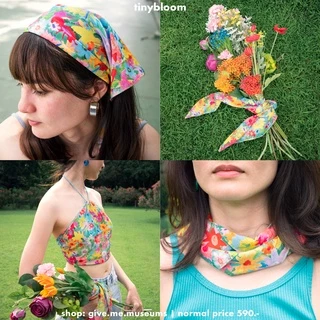 ผ้าอเนกประสงค์ พันคอ โพกหัว เกาะอก bandana scarf givememuseums มีลายให้เลือก เข้ากับทะเล ซัมเมอร์