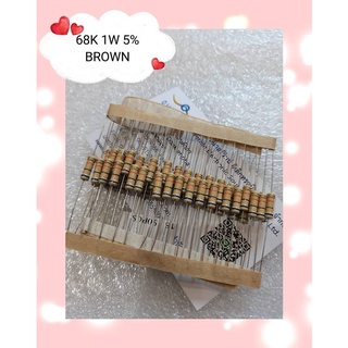 68K 1W 5% BROWN  1ชุดมี 30 ตัว