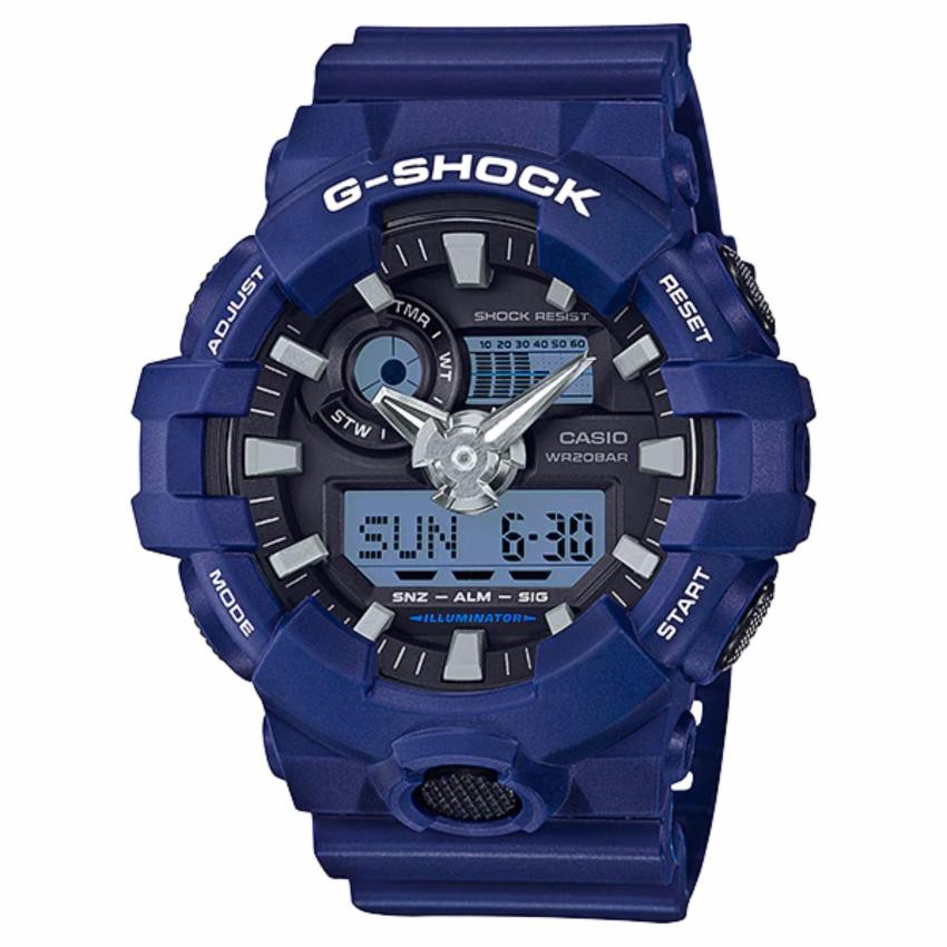 Casio G-Shock นาฬิกาข้อมือผู้ชาย สายเรซิ่น รุ่น GA-700-2A