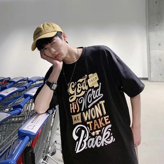 เสื้อยืด แขนสั้น พิมพ์ลาย สำหรับผู้ชาย