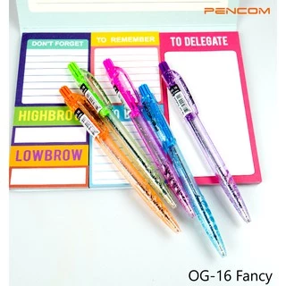 Pencom OG16-Fancy ปากกาหมึกน้ำมันแบบกด (รับใบเสร็จรบกวนแจ้งในหมายเหตุและส่งชื่อที่อยู่ในช่องแชท)