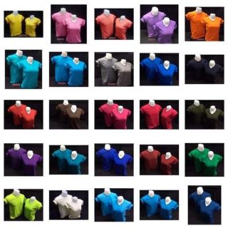 เสื้อยืดสีพื้น cotton 100% นุ่ม ใส่สบาย ใส่ได้ทุกโอกาศ