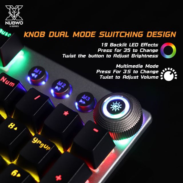 Keyboard Gaming Mechanical Blue Red Brown Switch รุ่น X28 Sorcerer มี 2