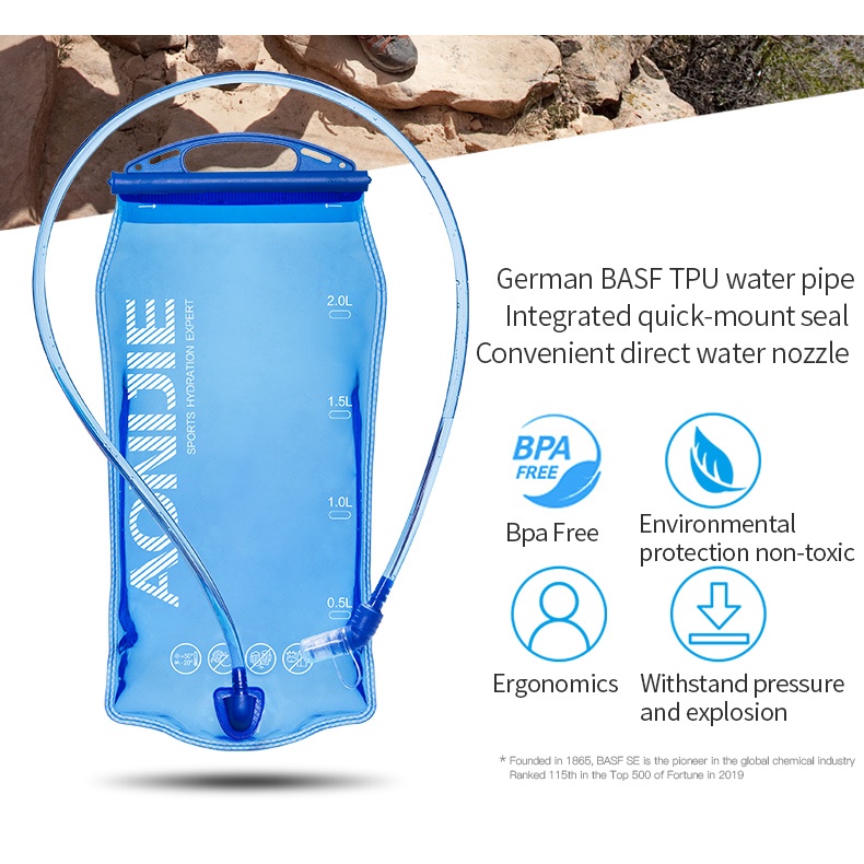 AONIJIE Water Bladder SD51 / ถุงน้ำวิ่งเทรล ถุงน้ำพกพา สีฟ้า ขนาด 1.5