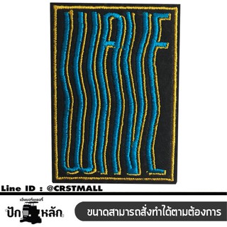 อาร์มรีดติดเสื้อผ้าปักWAVE  แผ่นรีดติดผ้าปักWAVE  งานปักWAVE  อาร์มรีดปักลายWAVE