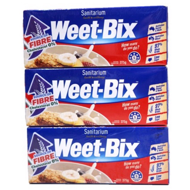 3กล่อง Weet Bix ซีเรียลธัญพืชอัดแท่งแท้💯% พร้อมส่ง x3