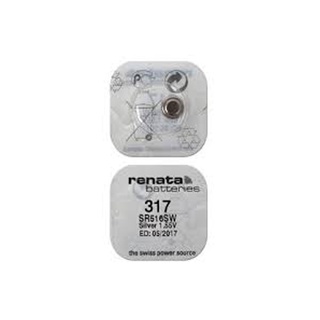 ถ่านกระดุม Renata ถ่าน ของแท้ 1.55V made in Swiss Renata 317,SR516SW