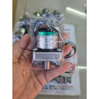 วาล์ว CKD ญี่ปุ่น  รุ่น AB21-02-2 ขนาดเกลียว 1/4" คอยส์ไฟ AC110V