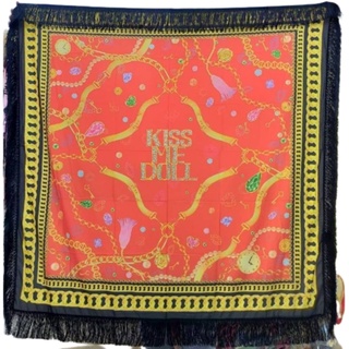 Kiss Me Doll - Chain Of Love พู่ ขนาด 100x100 cm.ผ้าพันคอ/ผ้าคลุมไหล่