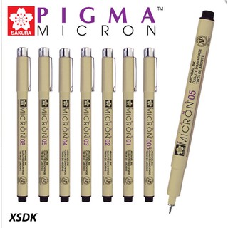 *ของแท้* Pigma ปากกา พิกม่า ปากกาตัดเส้น สีดำหัวเข็ม ลายเส้นเล็กรุ่นยอดนิยม น้ำหมึกคมชัด คงทน (กันน้ำได้ 100%)