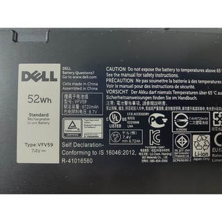 DELL Original Battery VFV59 52Wh Latitude 7240 7250 แบตแท้ จากศูนย์