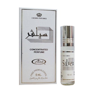 น้ำหอมอาหรับ Al Rehab Concentrated Perfume Oil by Al Rehab Silver 6ml น้ำหอมผู้ชาย น้ำหอมพกพา น้ำหอมยั่วเพศ