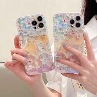 เคสโทรศัพท์มือถือ ซิลิโคนนิ่ม กันกระแทก ลายดอกไม้ ดอกซากุระ 3D หรูหรา สําหรับ Samsung A73 5G 2022 Galaxy A53 A33