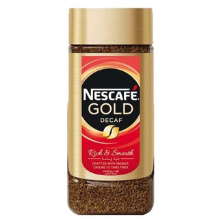 Nescafe Gold Decaffeinated Instant Coffee เนสกาแฟ โกลด์ ดีคาฟ กาแฟสำเร็จรูปสกัดคาเฟอีน 100g.