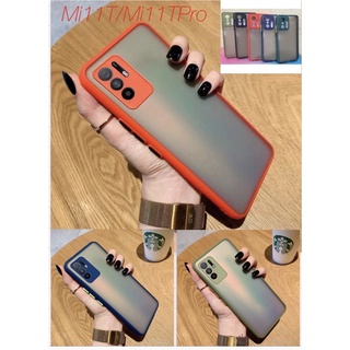 ขอบสีผิวด้าน Case Mi 11T / Mi 11T Pro เคสกันกระแทก ขอบนิ่มหลังแข็ง เคสมือถือ สามารถป้องกันกล้อง