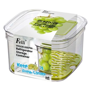 กล่องจัดเก็บในตู้เย็น KECH FRESH KEEPER 6 นิ้ว ตะกร้าใส่ของในครัว FRIDGE STORAGE BOX FRESH KEEPER 6"