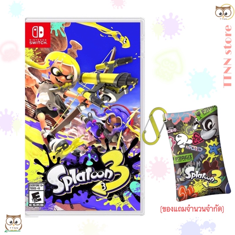 พร้อมส่ง มีของแถม มือ1 แผ่นเกม Splatoon for Nintendo Switch