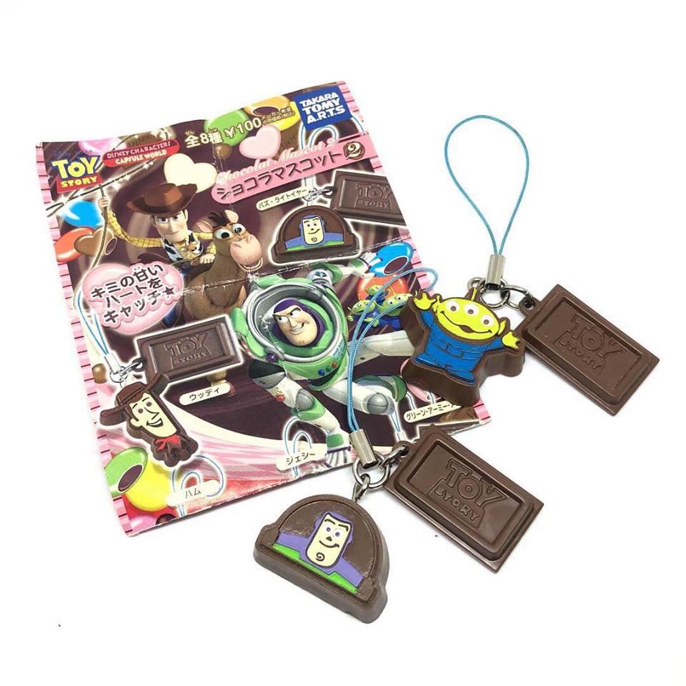 Toy Story Buzz Lightyear &amp; Greenman Keychain พวงกุญแจ จาก ทอยสตอรี่ Takara Tomy แท้จากญี่ปุ่น