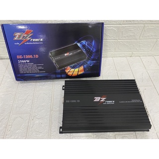 DZ POWER เครื่องเสียงรถยนต์ เพาเวอร์แอมป์ คลาสดี สำหรับขับซับเบส กำลังขับ 2500วัตต์ Dz power รุ่น DZ-1200.1D