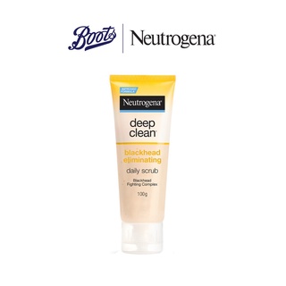 Neutrogena นูโทรจีนา ดีฟ คลีน แบล็คเฮด อีลิมิเนทติ้ง เดลี่ สครับ 100 กรัม