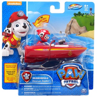 Paw Patrol Swimways Marshall Rescue Boat Bath Toy เรือกู้ภัย Paw Patrol Swimways Marshall ของเล่นอาบน้ํา