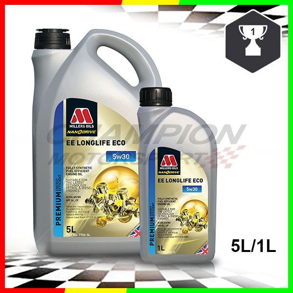 น้ํามันมิลเลอร์ส์ NANODRIVE EE Longlife ECO 5w30 น้ํามันเครื่อง 5L/1L