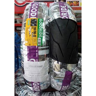 ยางนอกมอเตอร์ไซค์ GOODRIDE (ราคาต่อเส้น) H993 110/90-12 TUBELESS