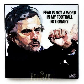 Jose Mourinho #1 โจเซ่ มูรินโญ่ โค้ช Tottenham Hotspur ทอตนัมฮอตสเปอร์ รูปภาพ​ติด​ผนัง​ pop art ฟุตบอล กรอบรูป​​ รูปภาพ