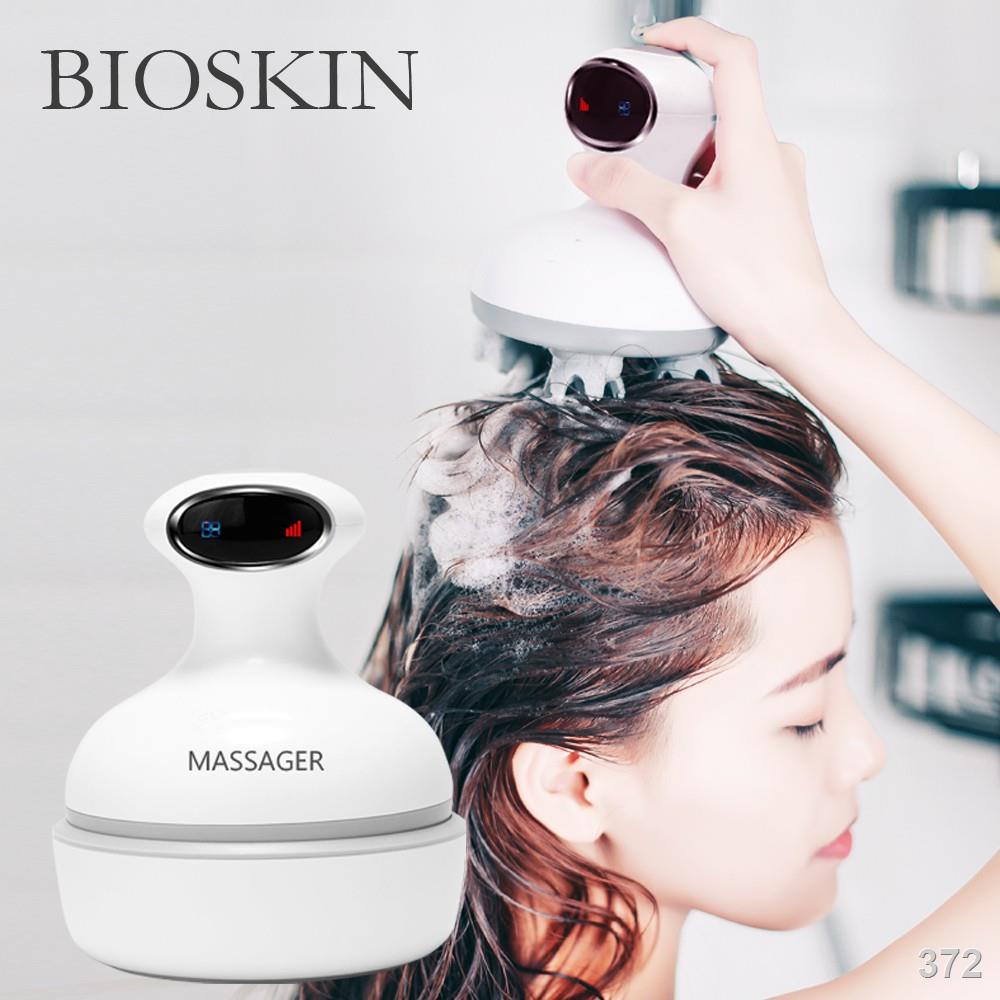 BIOSKIN Smart Head Scalp Massager USB Charging Wireless Head Electric Massage Device Stress Relax Body Back Massager Kne