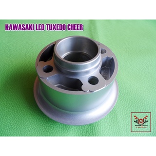 KAWASAKI  LEO TUXEDO CHEER REAR SPROCKET HUB "SILVER"  // ดุมสเตอร์หลัง (กว้าง 14.5 ซม.) (ยาว 14.5 ซม.) (สูง 10 ซม.)