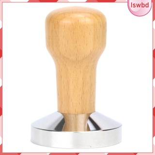 [ราคาจำกัดเวลา] 51 53 58mm Espresso Tamper Premium Barista Coffee Tamper with Flat Stainless Steel Base, Solid Wood Handle