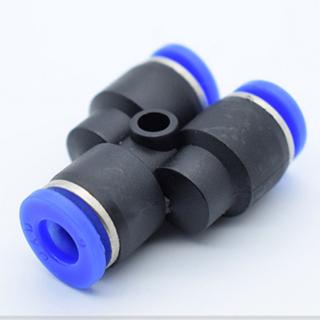 4mm 6mm 8mm 10mm 12mm 3 Way Port Y Shape Air Pneumatic Plastic Connectors Quick Air Gas Tube Fittings