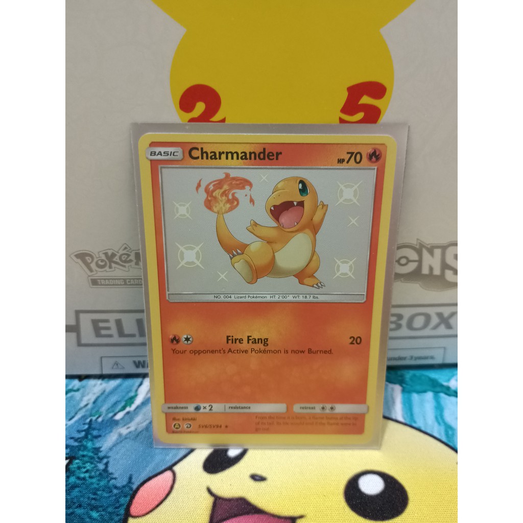 Pokemon Card "Charmander Shiny SV006/094" ENG Hidden Fates