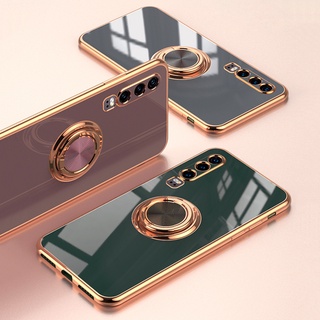 Huawei P30 P40 Pro Mate 20 P30Pro Honor 20 Pro หรูหรา ชุบ เคส ขาตั้ง แหวน ที่ใส่ นิ่ม เต็ม ซิลิโคน เคส