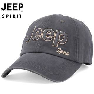 Jeep spirit หมวกแก็ปผู้ชายเบสบอลสบาย ๆ พ่อผู้หญิงฮิปฮอป