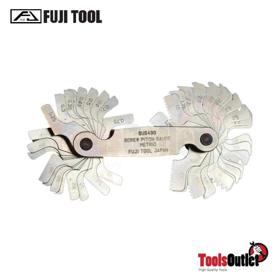 Fujitool หวีวัดเกลียว52ใบชุด(SUS430) (4-62"(W)/0.25-6มิล) รุ่น 169-SUS